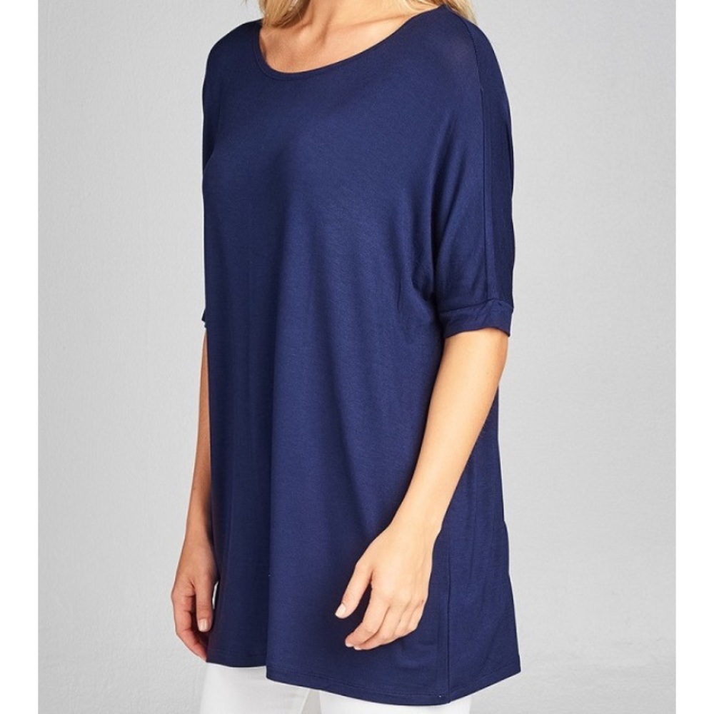 The Lila Tunic- True Navy